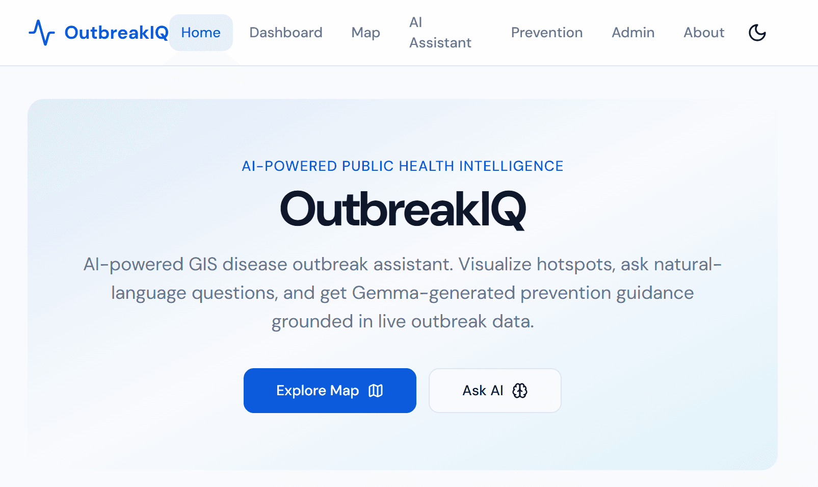 OutbreakIQ screenshot