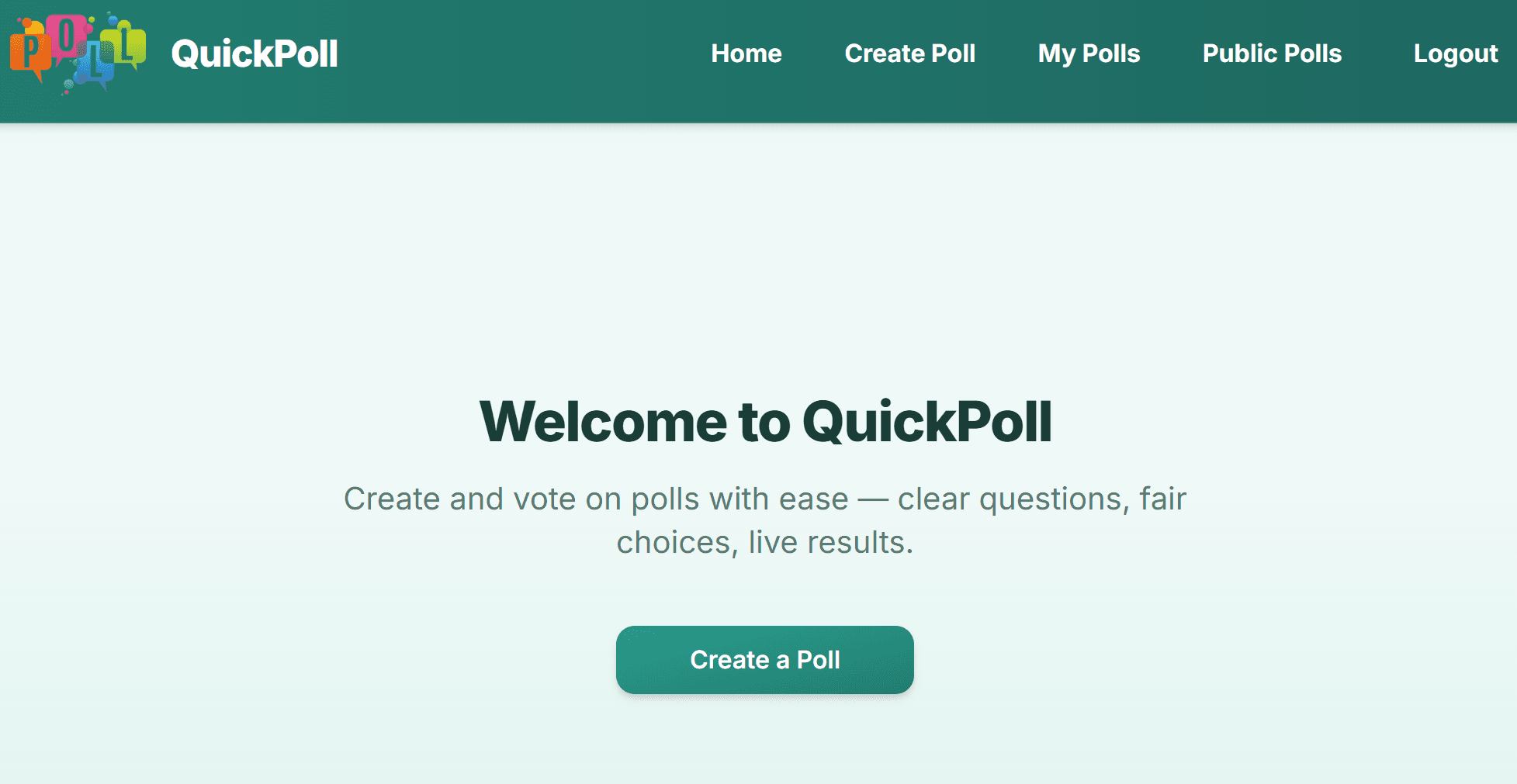 QuickPoll screenshot